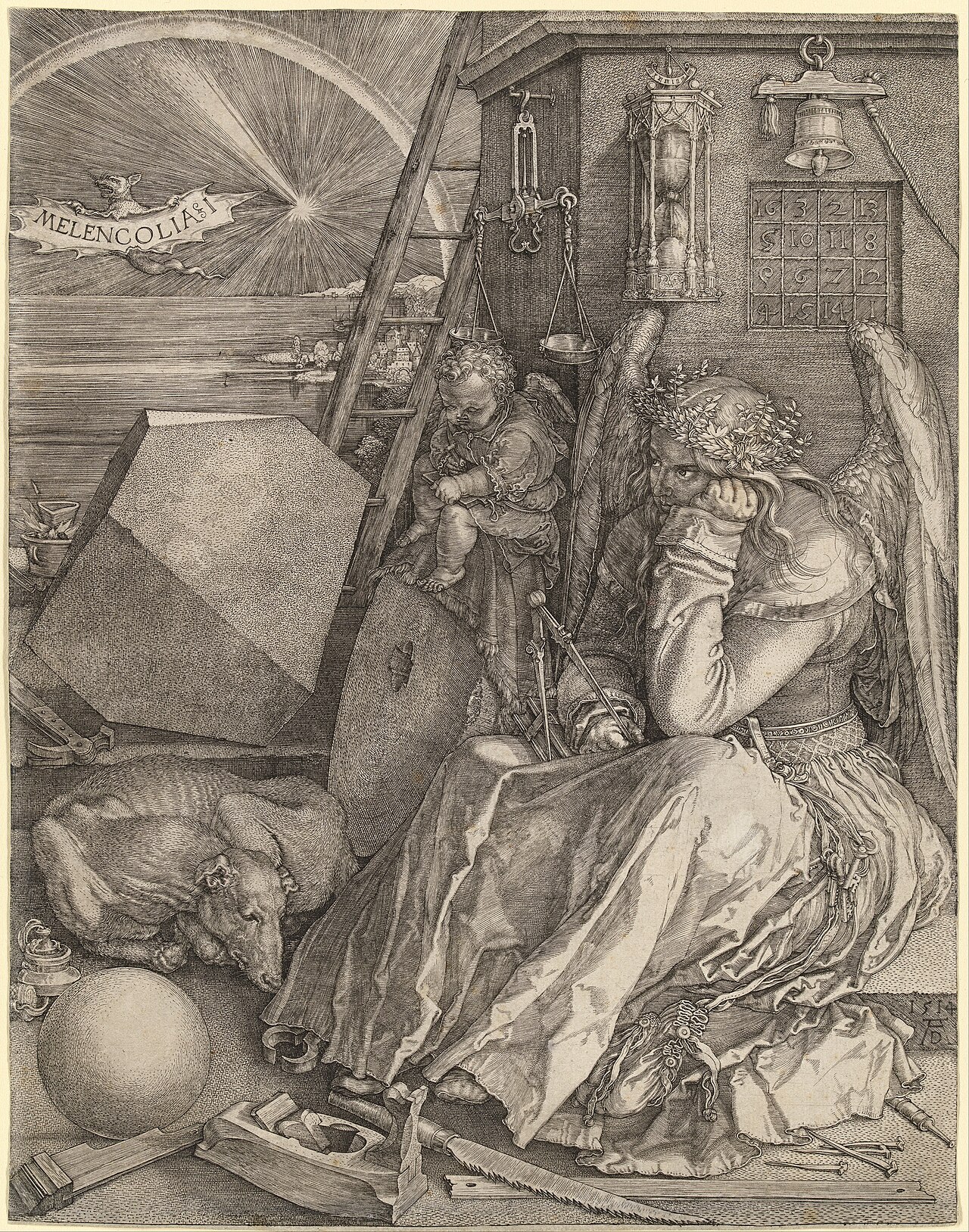 Melencolia I, an engraving by Albrecht Durer, 1514